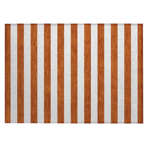 Addison Rugs Chantille ACN528 Paprika 1 ft. 8 in. x 2 ft. 6 in. Machine Washable Indoor/Outdoor Geometric Area Rug