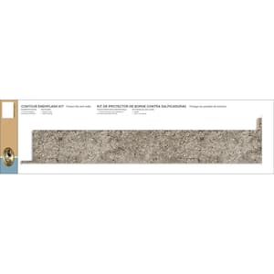 Laminate End Splash Kit for Countertop with Integrated Backsplash in Tuscan Romano with Eased Edge