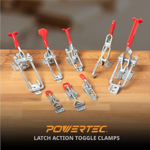 Heavy Duty Adjustable Toggle Latch Clamp With Lock Hole 660lbs Holding Capacity Large Pull Action Latch4pack