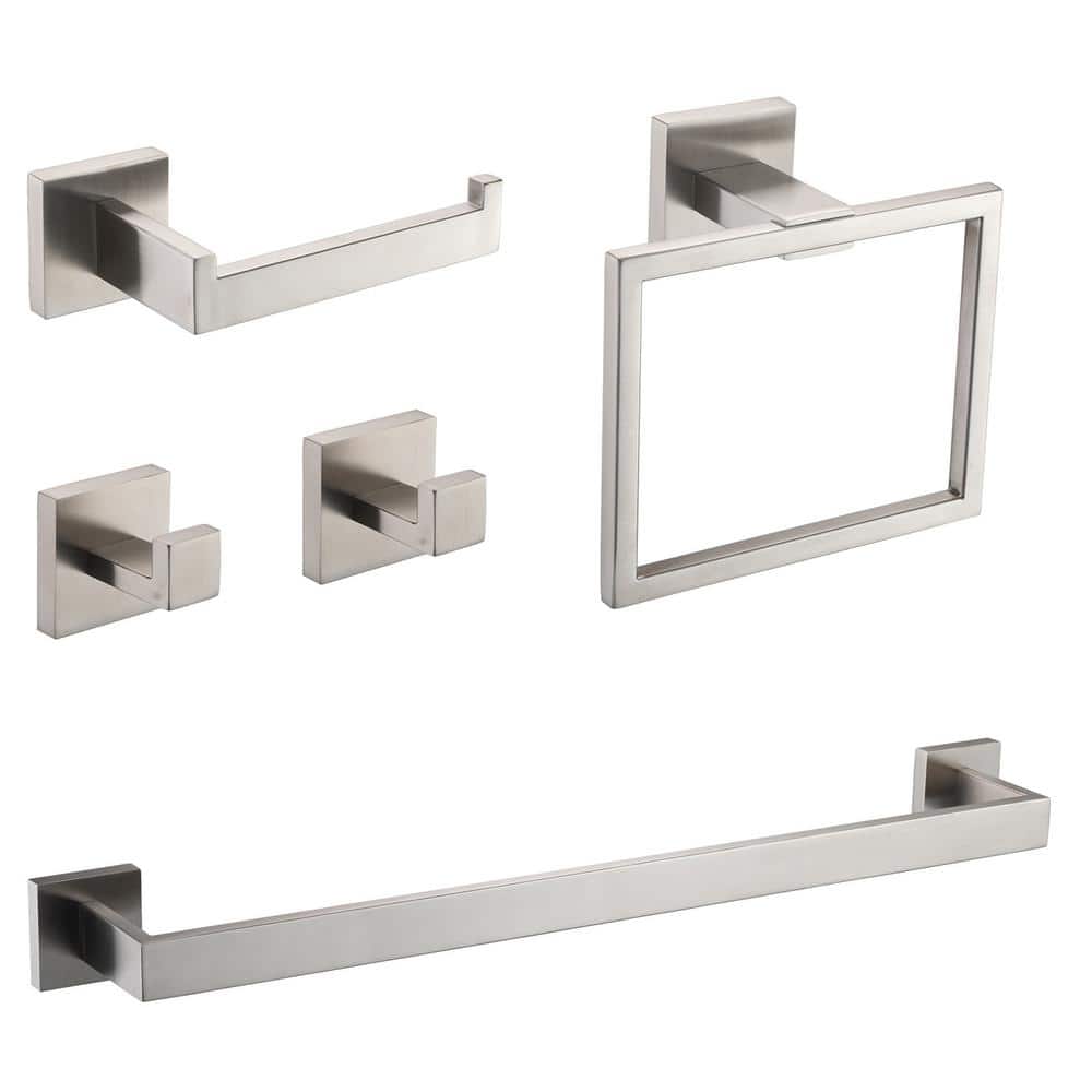 PROOX 5-Pieces Bath Hardware Set with Mounting Hardware Included in ...