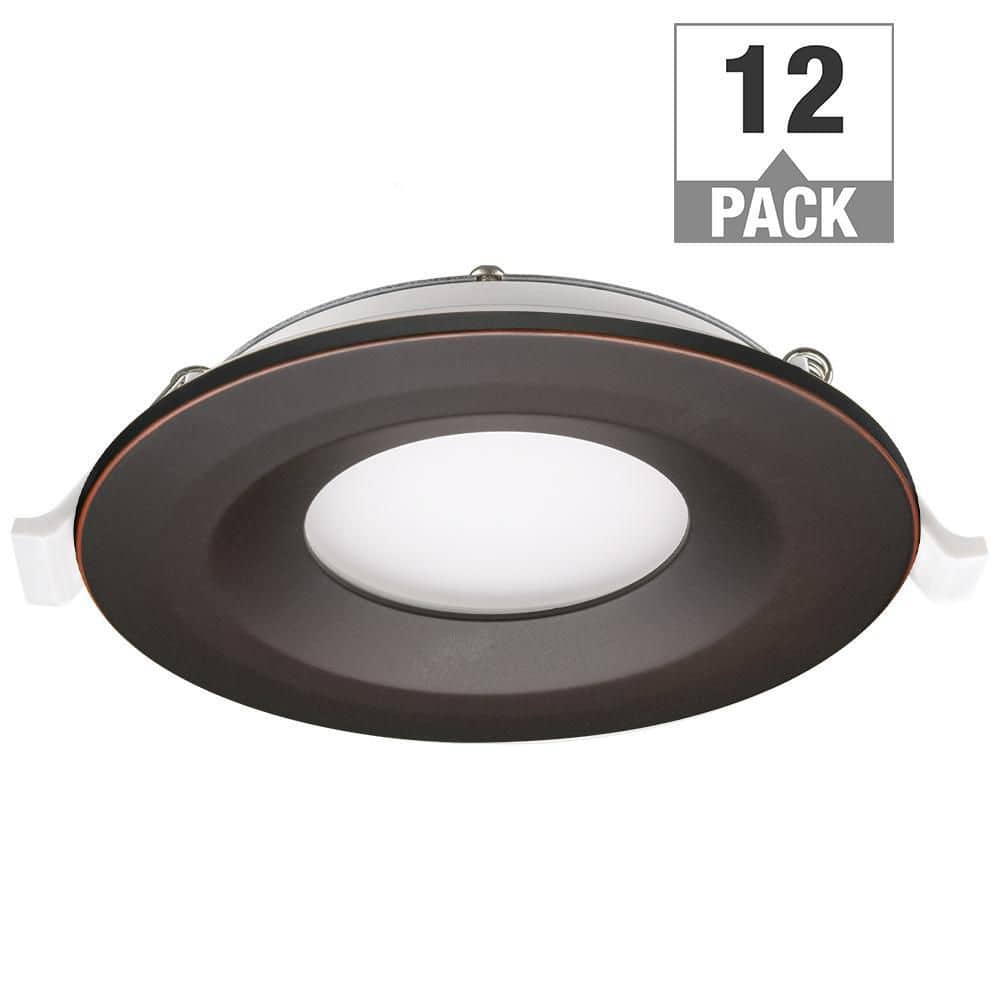 3 in. Canless Integrated LED Recessed Light Oil Rubbed Bronze Trim Kit 550l