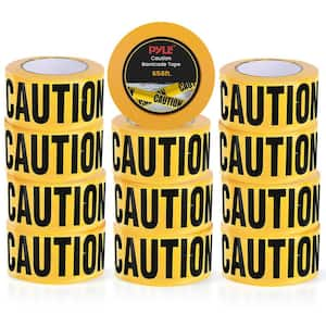 8-Pieces 200 Meters Long Tape Roll Suitable for Wide Range of Applications Safety Caution Tape Set (Black and Yellow)