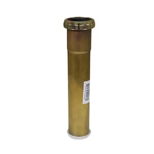 1-1/2 in. x 12 in. Brass Slip Joint Extension Tube for Tubular Drain Applications, 22GA