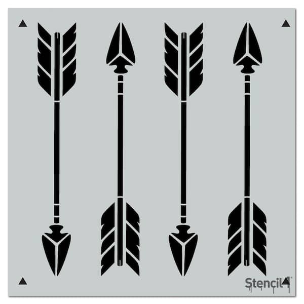 Stencil1 Arrows Repeat Pattern Stencil