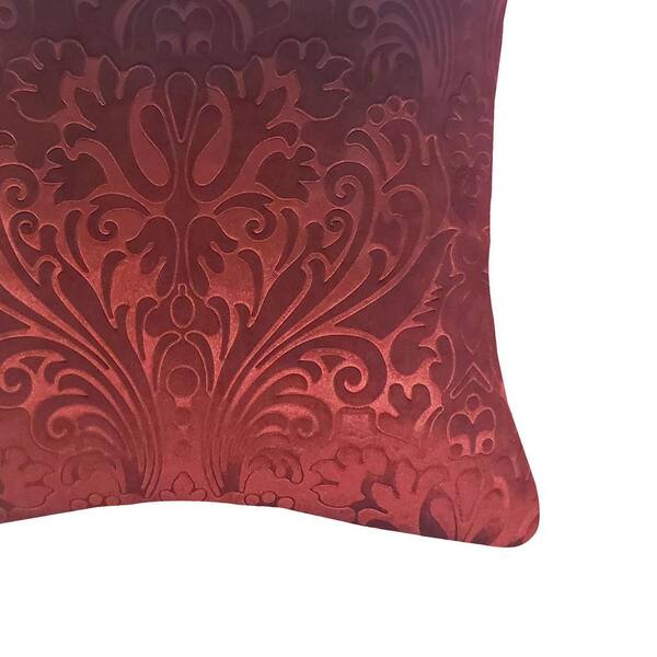 Panne Velvet Coral Decorative Pillow