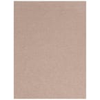 Hobnail Taupe 6 ft. x 8 ft. Solid Indoor/Outdoor Area Rug