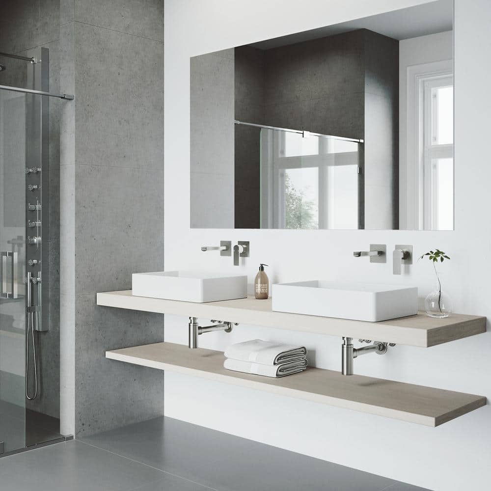 Modern Contemporary Black Nickel Wall Mounted Bathroom Faucet