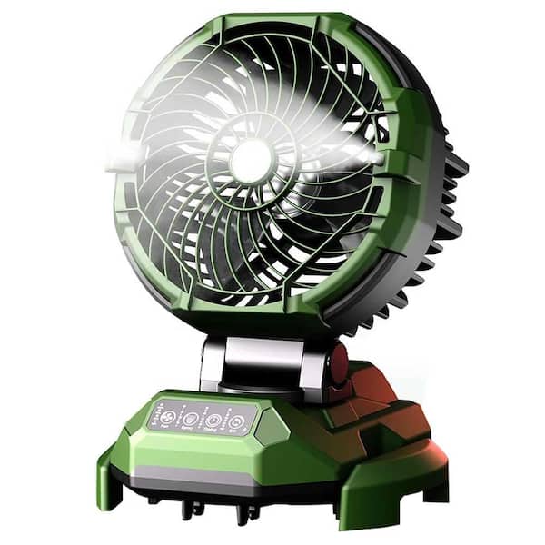 Portable Misting Fan 150° Oscillating with 4 Strong Winds and Spray Mister for Outdoor Camping in Adjustable Base