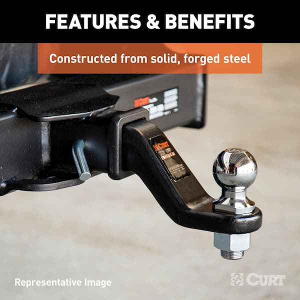 CURT 20,000 lbs. 4 in. Drop Commercial Duty Forged Trailer Hitch