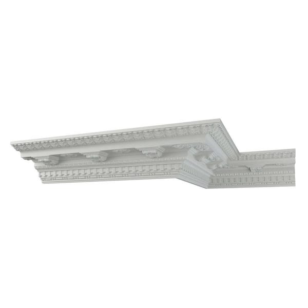 Leighton 6.75 in. D x 5 in. W x 12 in. L Polyurethane Crown Moulding Sample
