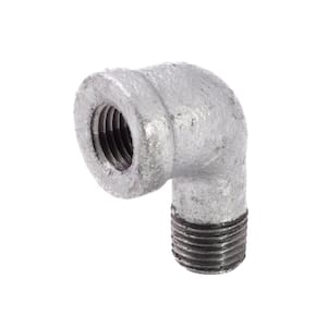 1/4 in. Galvanized Malleable Iron 90 Degree FPT x MPT Street Elbow Fitting