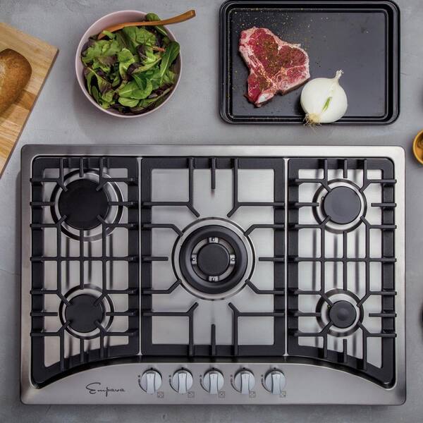 home depot gas cooktop with downdraft