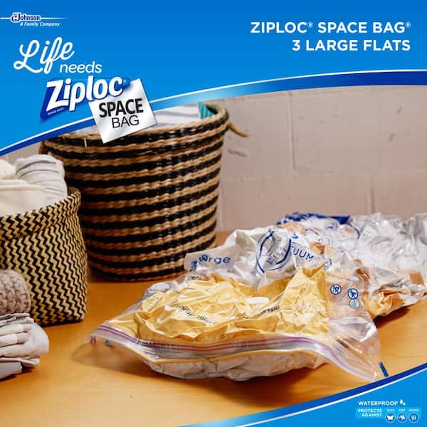Ezy Storage Jumbo Insta Space Flat Vacuum Bag  2 Pack  Bunnings Australia