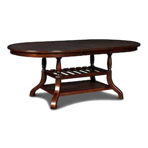 New Classic Furniture Bixby Espresso Wood Oval Dining Table (Seats 6)