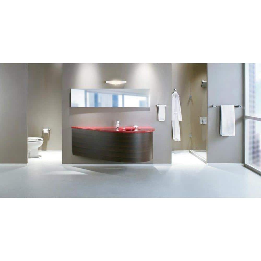 24-Inch Chrome Wall Mounted Modern Towel Bar