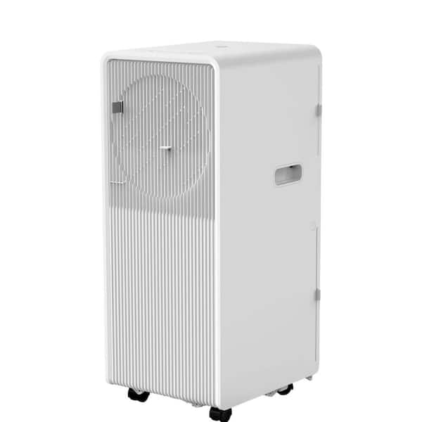 14000 BTU (DOE) Portable Air Conditioner Cools 300 sq. ft. with Dehumidifier, Fan, Remote Control, Window Kit in White