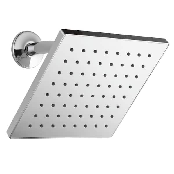 Peerless 1-Spray Patterns 1.5 GPM 8 in. Wall Mount Fixed Shower Head in Chrome