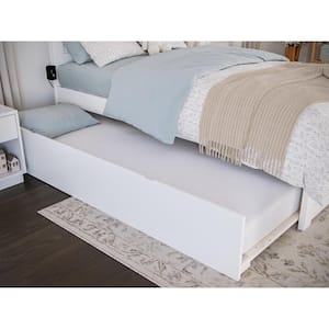 Urban Trundle White Twin Bed