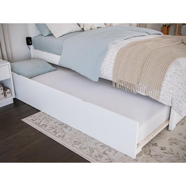 AFI Urban Trundle White Twin Bed