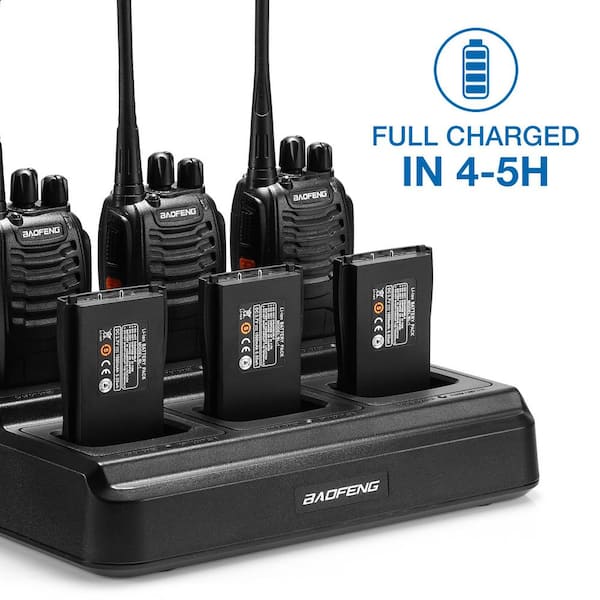 Baofeng UV-5R Six Way Charger Multi-Unit Charger Station UV-5R 6-CH - The  Home Depot