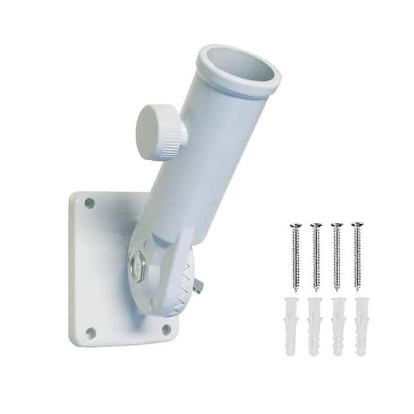Unbranded 1 in. Multi-Position White Aluminum Flagpole Bracket
