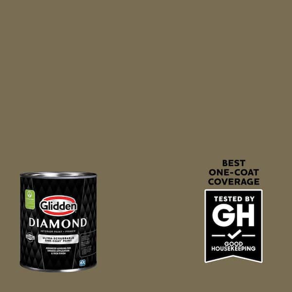 Glidden Diamond 1 qt. PPG1027-6 Conservation Semi-Gloss Interior Paint with Primer
