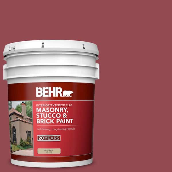 BEHR 5 gal. #PPU1-11 Crantini Flat Interior/Exterior Masonry, Stucco and Brick Paint