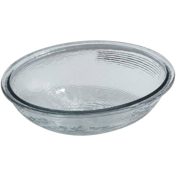 Whist Undermount Glass Bathroom Sink in Ice
