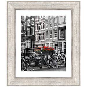 Trellis Silver Wood Picture Frame Opening Size 24 x 20 in. (Matted To 16 x 20 in.)