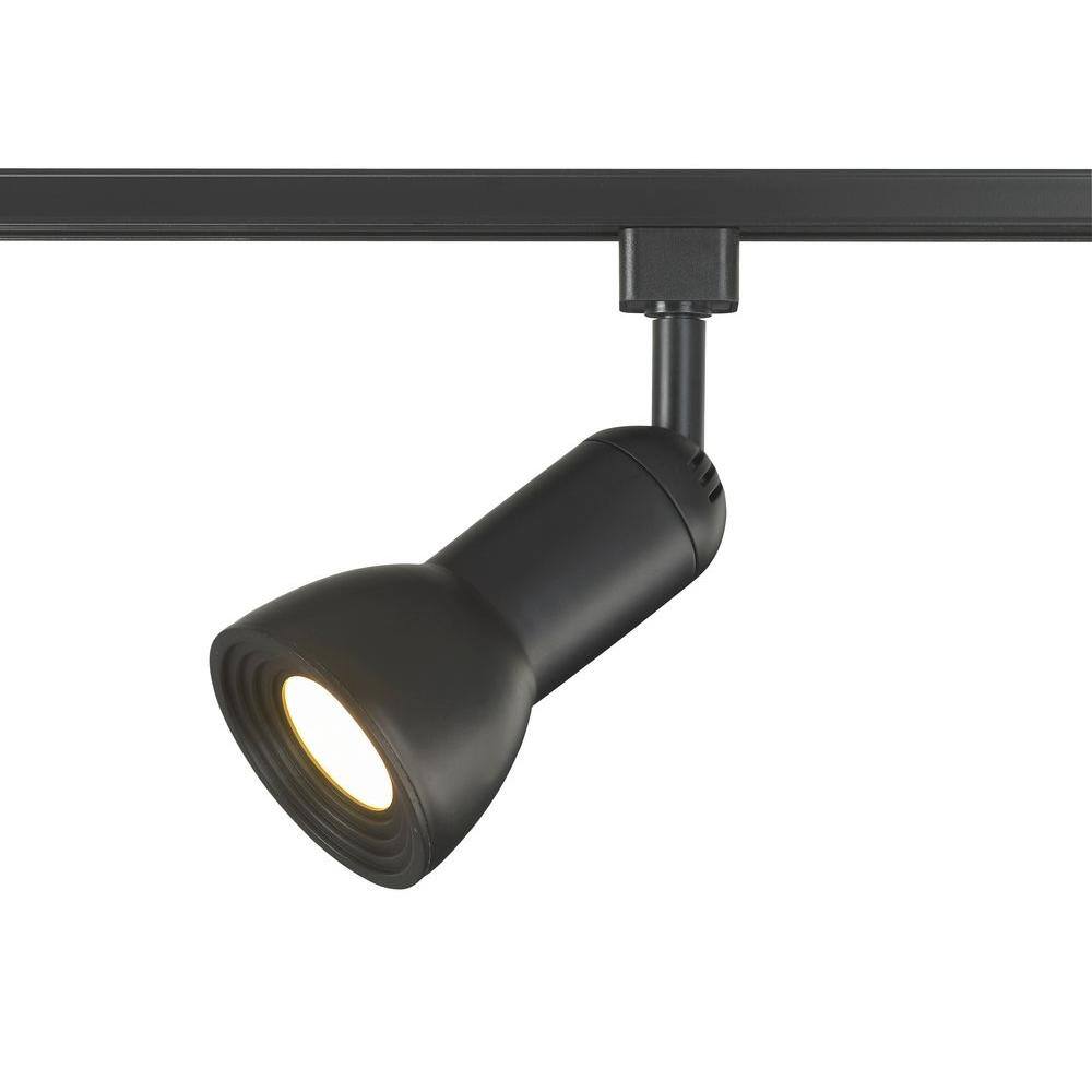 LED Medium Linear Track Lighting Step Head Black