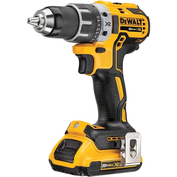 DEWALT - 20-Volt MAX XR Lithium-Ion Cordless 1/2 in. Brushless Compact Drill/Driver with (2) Batteries 2Ah, Charger and Hard Case