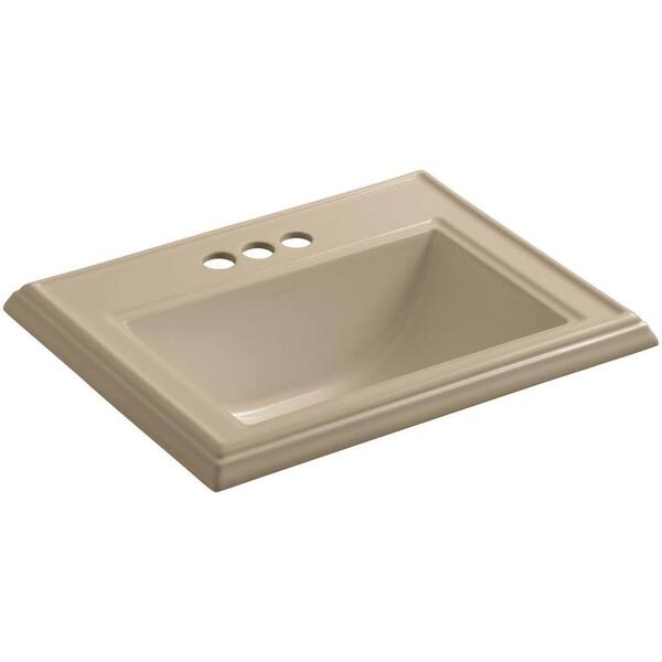 KOHLER Memoirs Drop-In Bathroom Sink in Mexican Sand