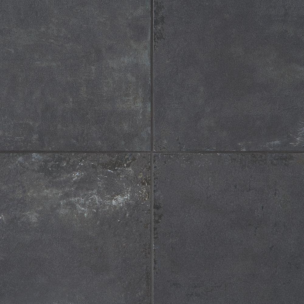 Stonehenge 24'' x 48'' Matte Black Porcelain Tile
