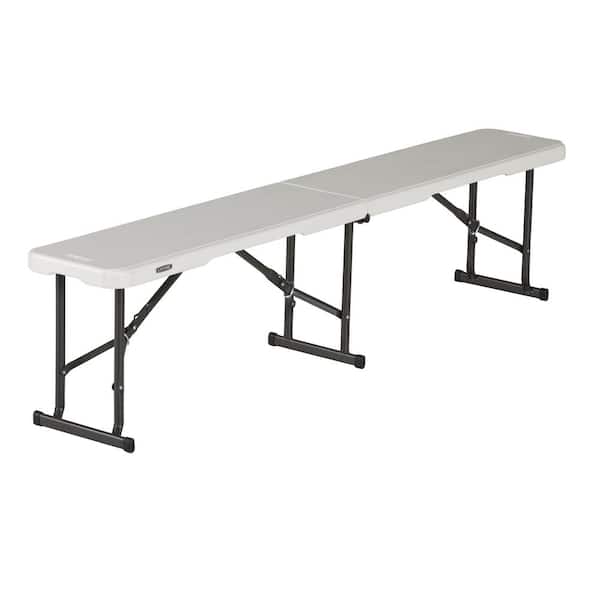 Lifetime Almond Resin 6 ft. Fold-In-Half Bench