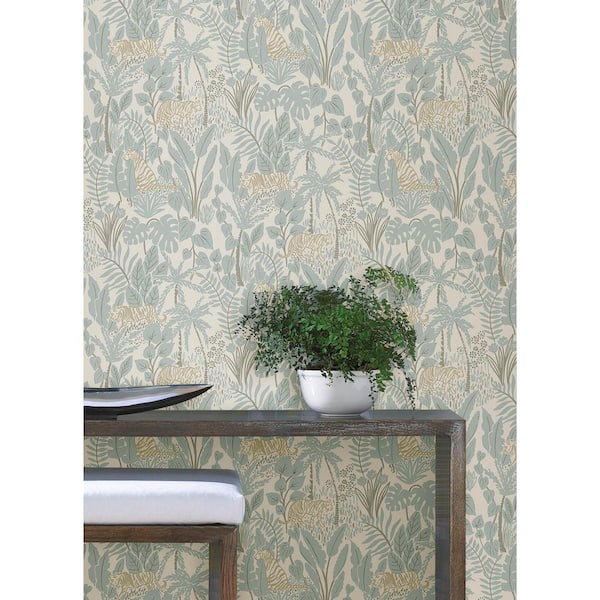 Blue Maynard Peel and Stick Wallpaper Sample