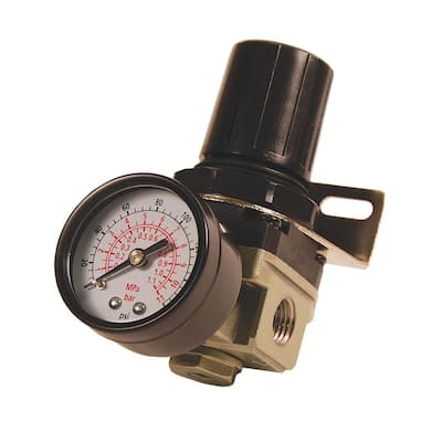air regulator gauge mini npt primefit protected steel compressor replacement masterforce isolator vibration homedepot