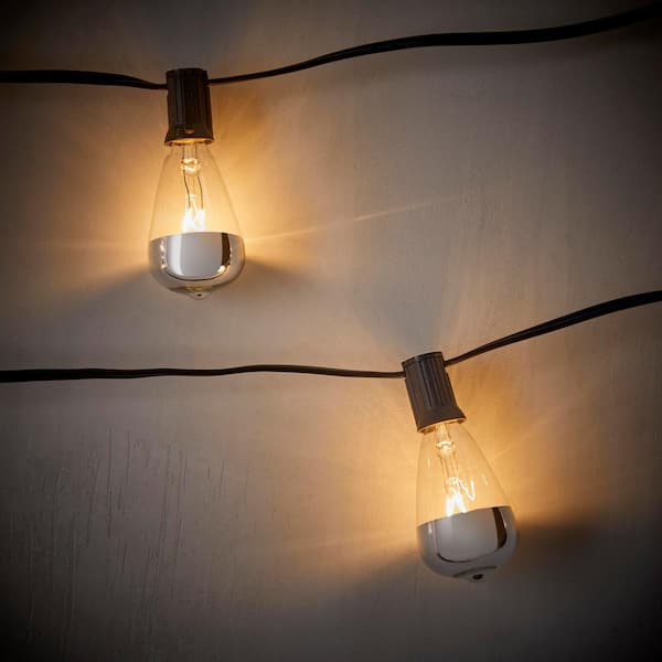 Hampton Bay 12-Light 12 ft. Large Cafe Clear String Lights NXT-1005 - The  Home Depot