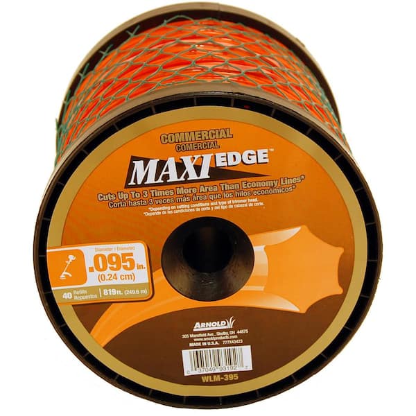 Arnold Commercial Maxi Edge Spool 819 Ft 0 095 In Universal 6 Point Star Trimmer Line Wlm 395 The Home Depot