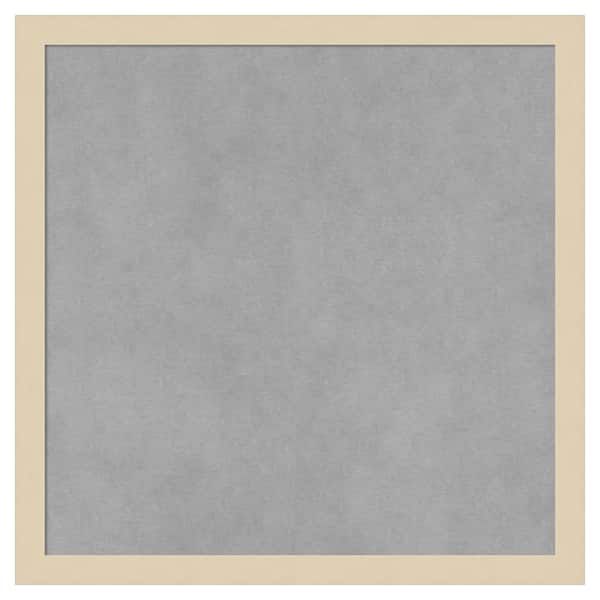 Amanti Art Svelte Natural 17 in. x 17 in. Framed Magnetic Board