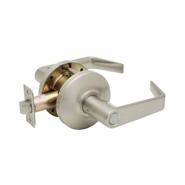 Copper Creek Grade 2 NFL Satin Stainless Cylindrical Privacy Bed/Bath Door Handle