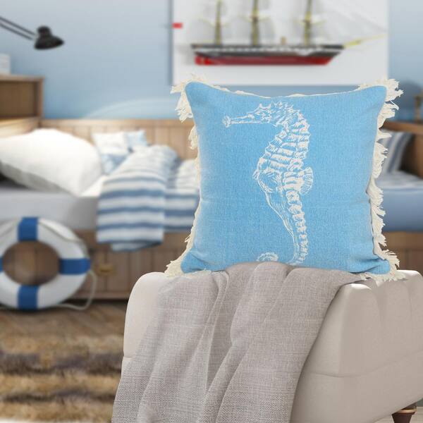 Back Pillow Cover: Coastal White Brushed Weave