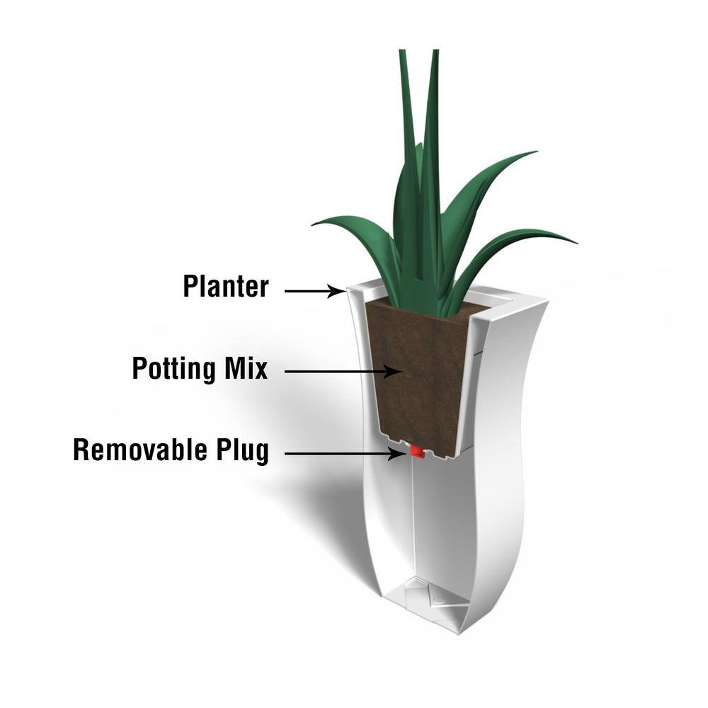 Valencia 30" Black Tall Polyethylene Outdoor Planter