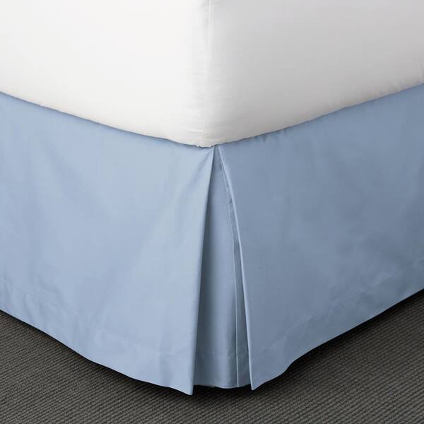 California King Tailored Bed Skirt Mist Blue Green Company Store NEW dust ruffle 
