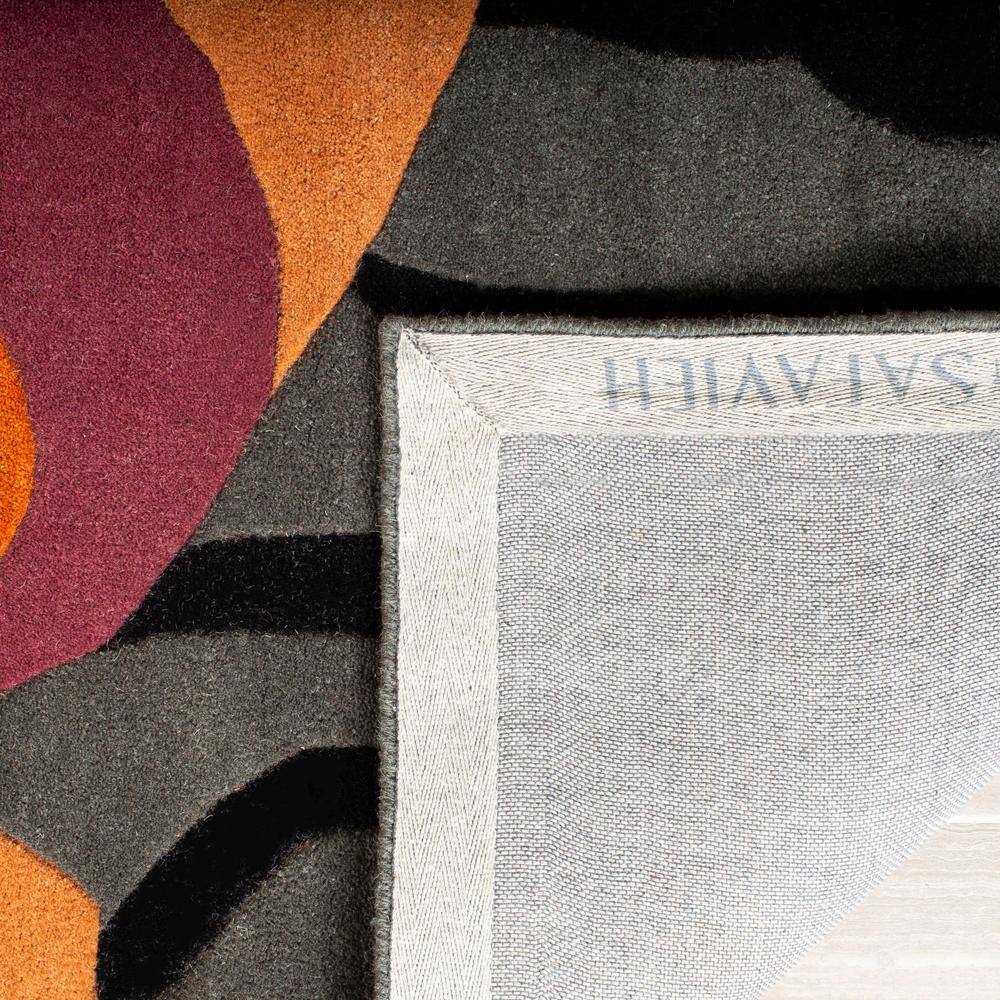 Handmade Tufted Reversible Gray Wool-Viscose 2' x 3' Area Rug