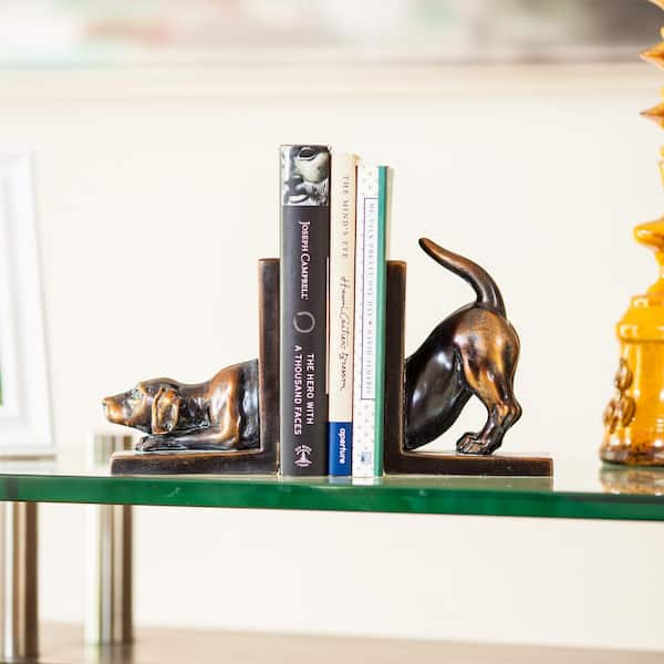 Savvy Bronze Patina Labrador Dog Bookends (Set of 2)