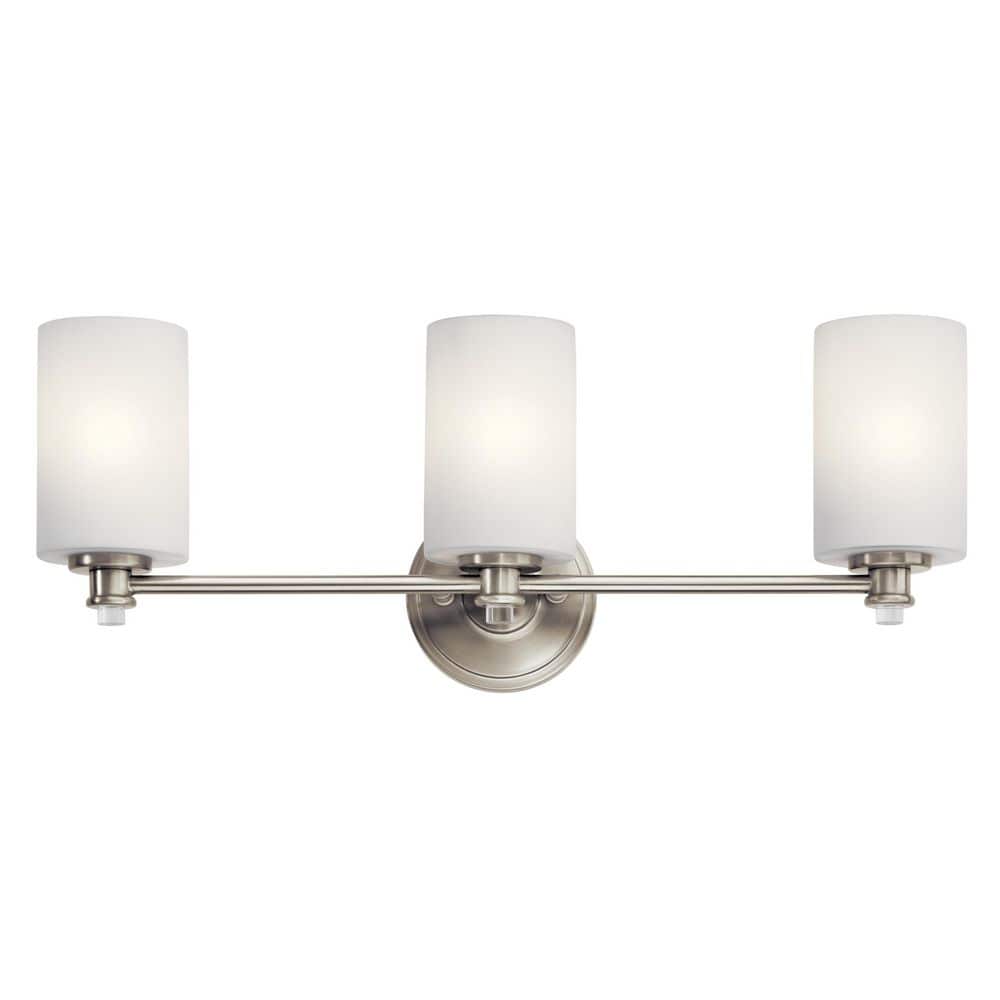 Reviews for KICHLER Joelson 24 in. 3-Light Brushed Nickel Transitional ...