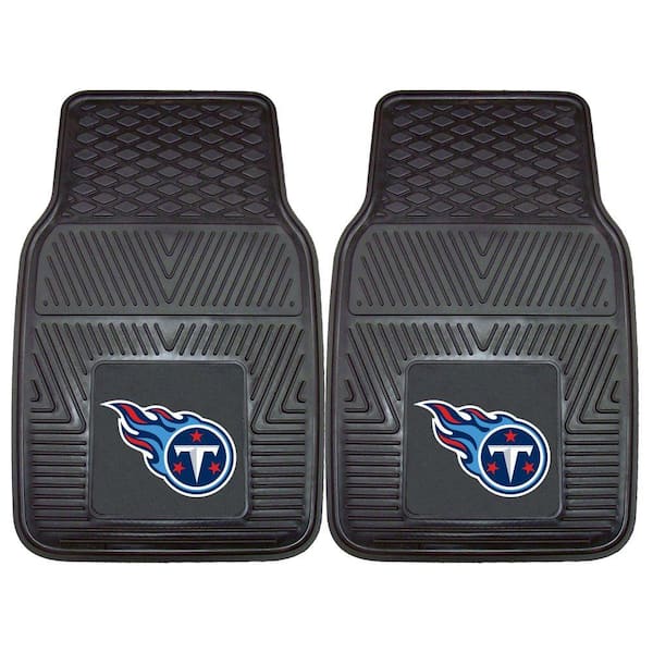 FANMATS Tennessee Titans 18 in. x 27 in. 2-Piece Heavy Duty Vinyl Car Mat