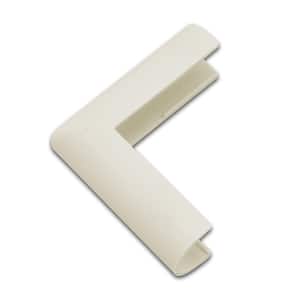 Wiremold CordMate Cord Cover Outside Elbow, Ivory