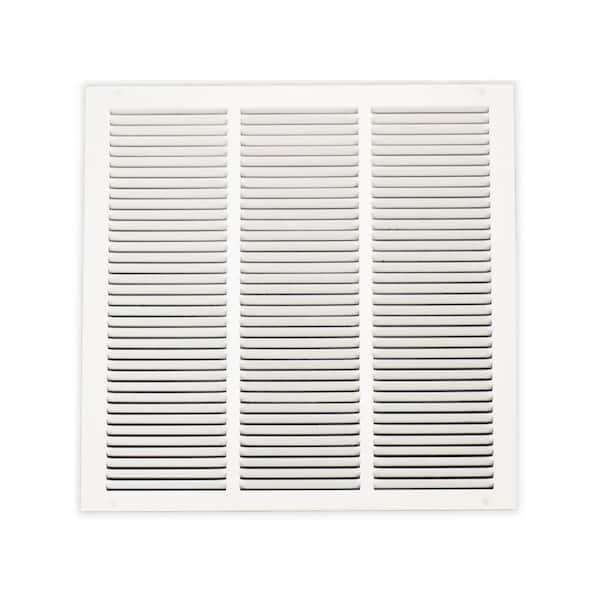 18 in. x 18 in. Steel Return Air Grille in White