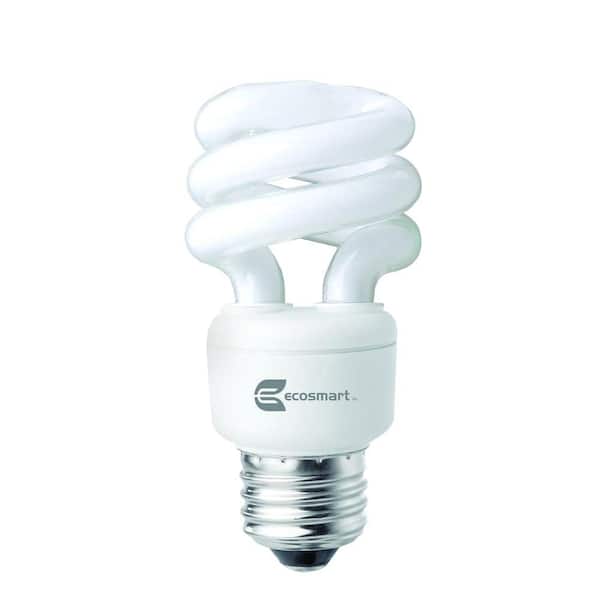 EcoSmart 40W Equivalent Day Light  Spiral CFL Light Bulb (8-Pack)